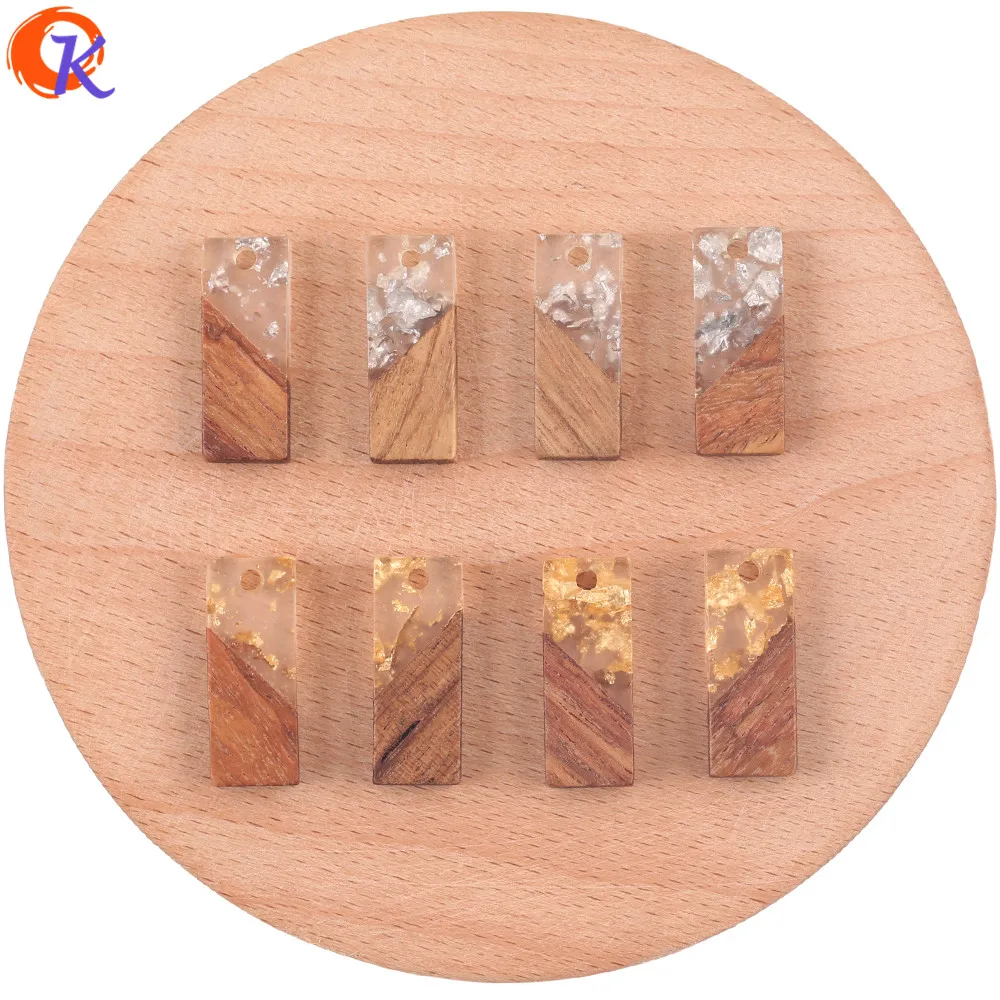 

Дизайн сердечника 100 шт 9*23 мм ювелирные аксессуары/Сделай сам изготовление/натуральное дерево и смола/прямоугольная форма/ручная работа/серьги