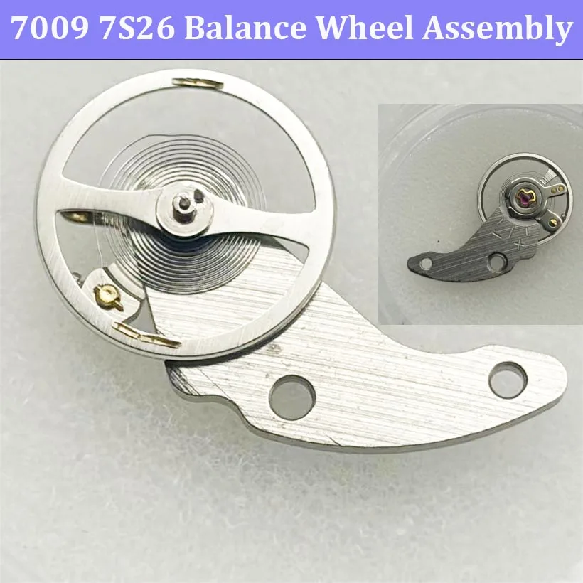 7009 Balance Wheel Assembly With Wheel Splint Universal 7S26 Movement Balance Wheel Original Disassembly Parts Watch Accessory