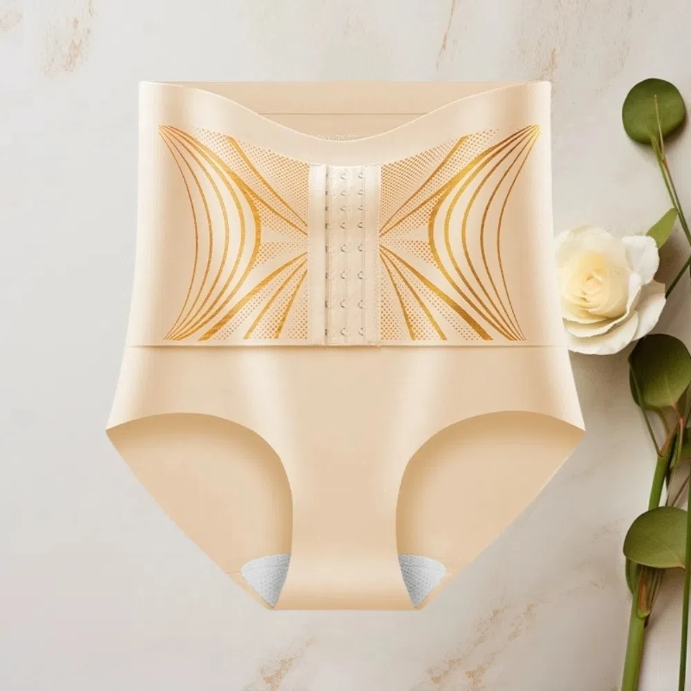 High Waist Slimming Shaping Panties Buckle Waist Trainer Tummy Control Underwear Shapewear Belly Contracting