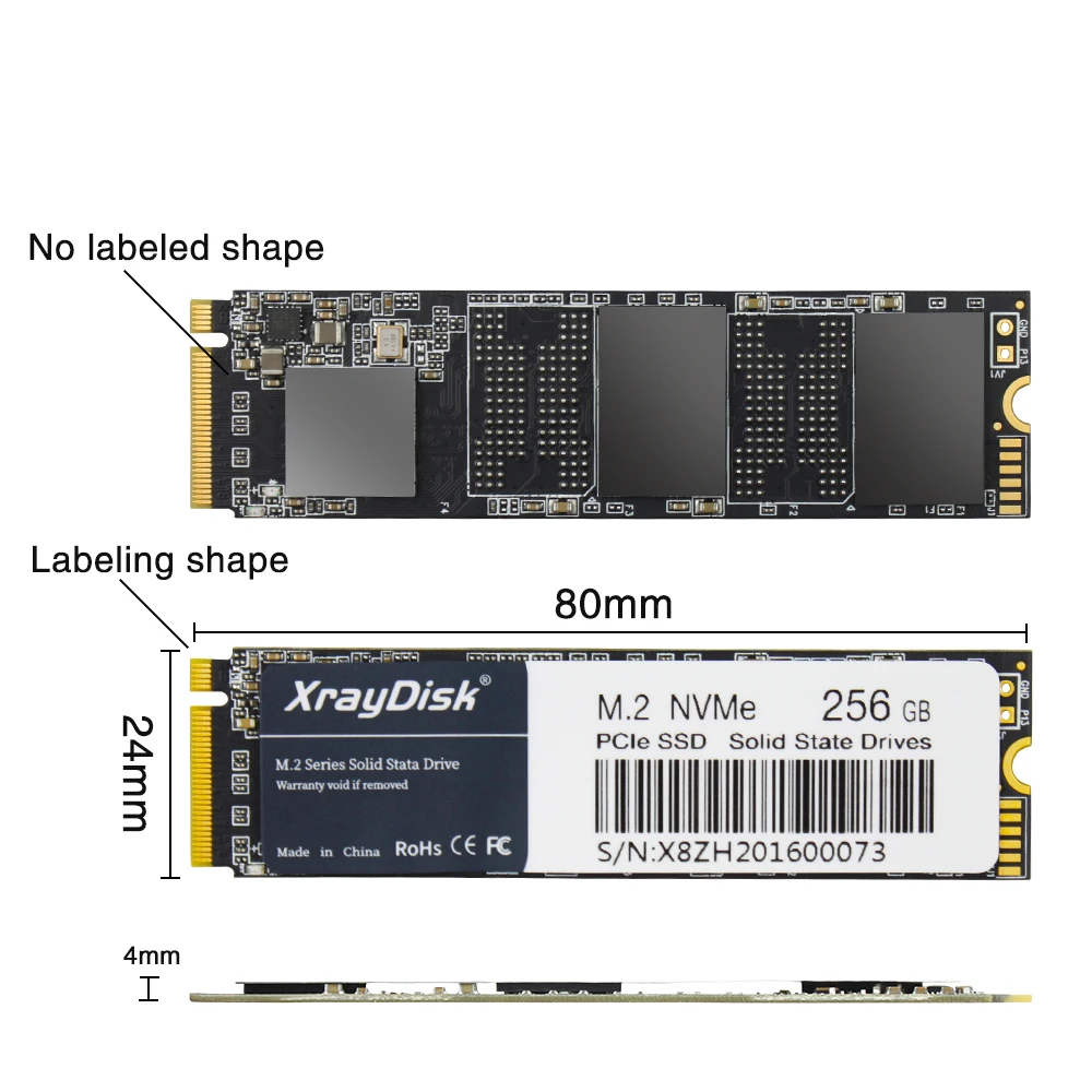 XrayDisk M.2 SSD M2 256gb PCIe NVME 128GB 512GB dysk półprzewodnikowy 2280 wewnętrzny dysk twardy HDD do laptopa stacjonarnego