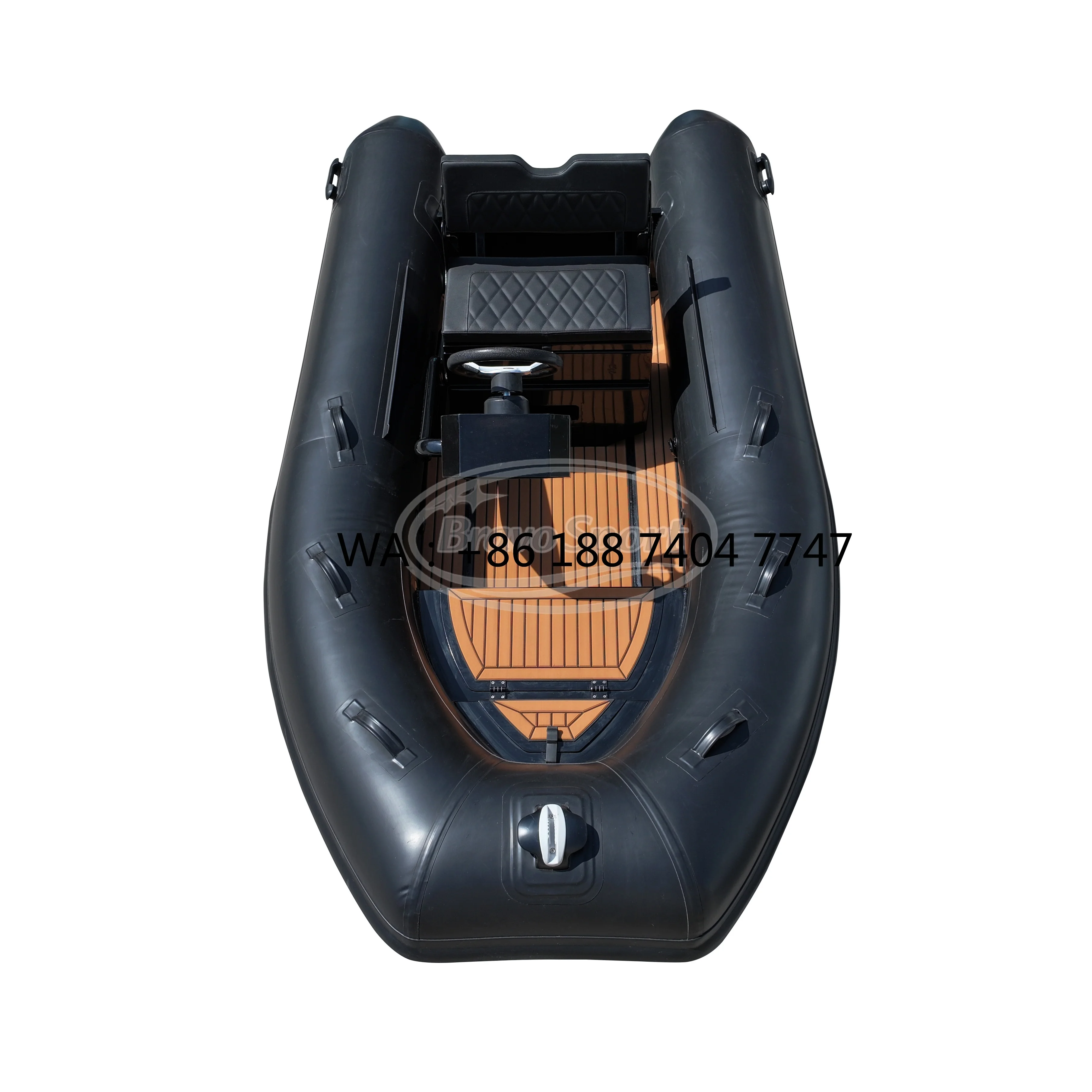 CE Small 10ft Durable Hypalon Aluminum Hull Rib Inflatable Rib Boats for Rowing