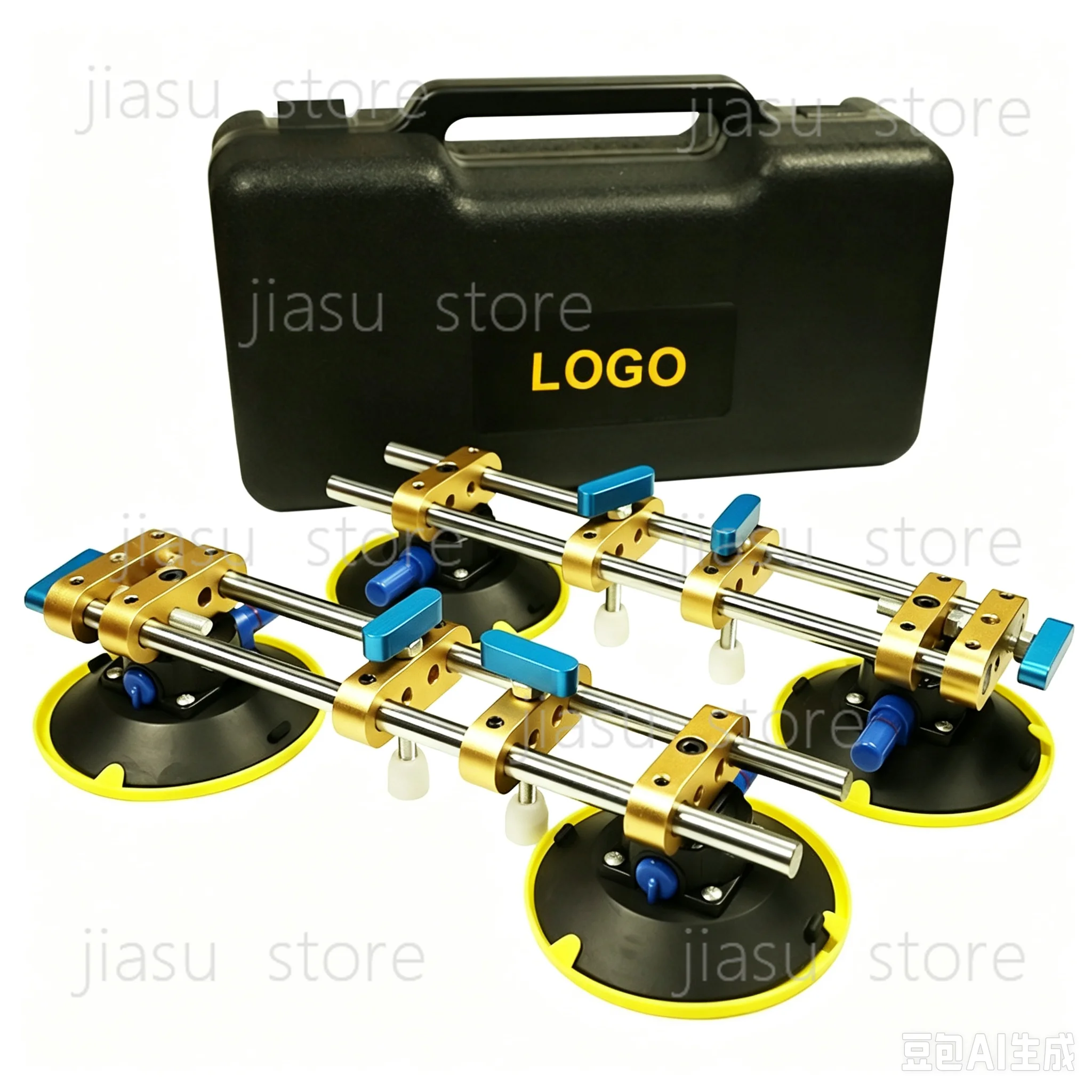 6 Inch Vacuum Pump Suction Cup, Large Tile Slab Seam Leveler for Rock Plate Countertop Joint Splicing
