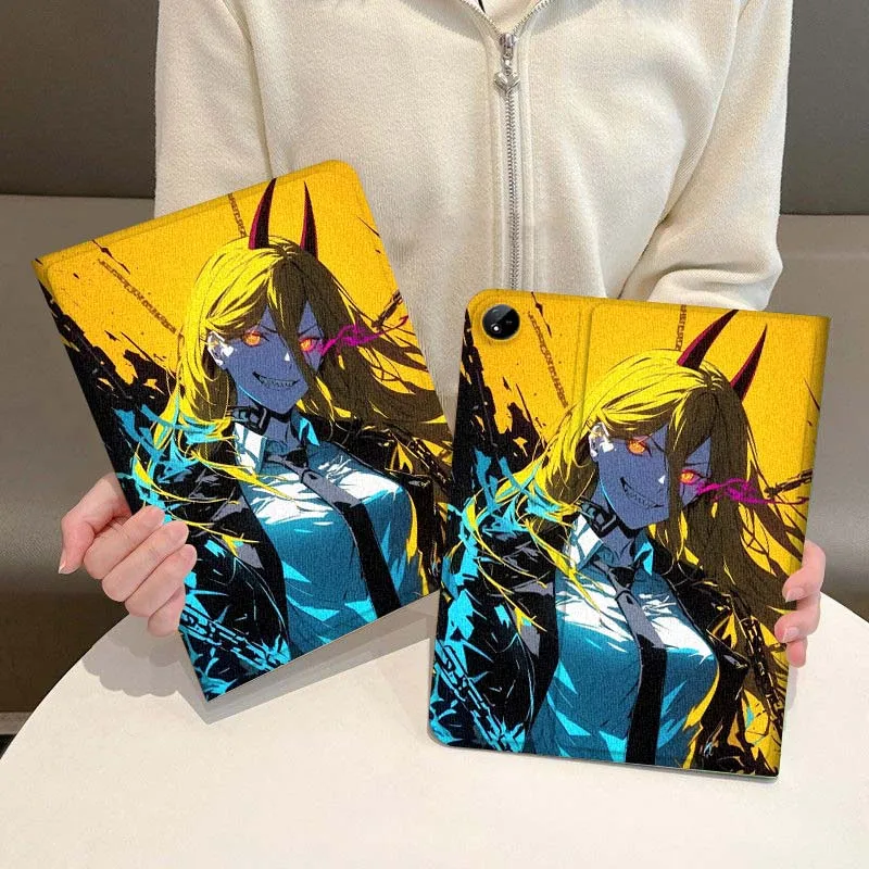 

Chainsaw Man Girl Anime Tablet Case For Vivo IQOO Pad Air Pad3 IQOO Pad5 Pad2 Pad3 SE Pro 11.5 12.1 12.3 13 Inch