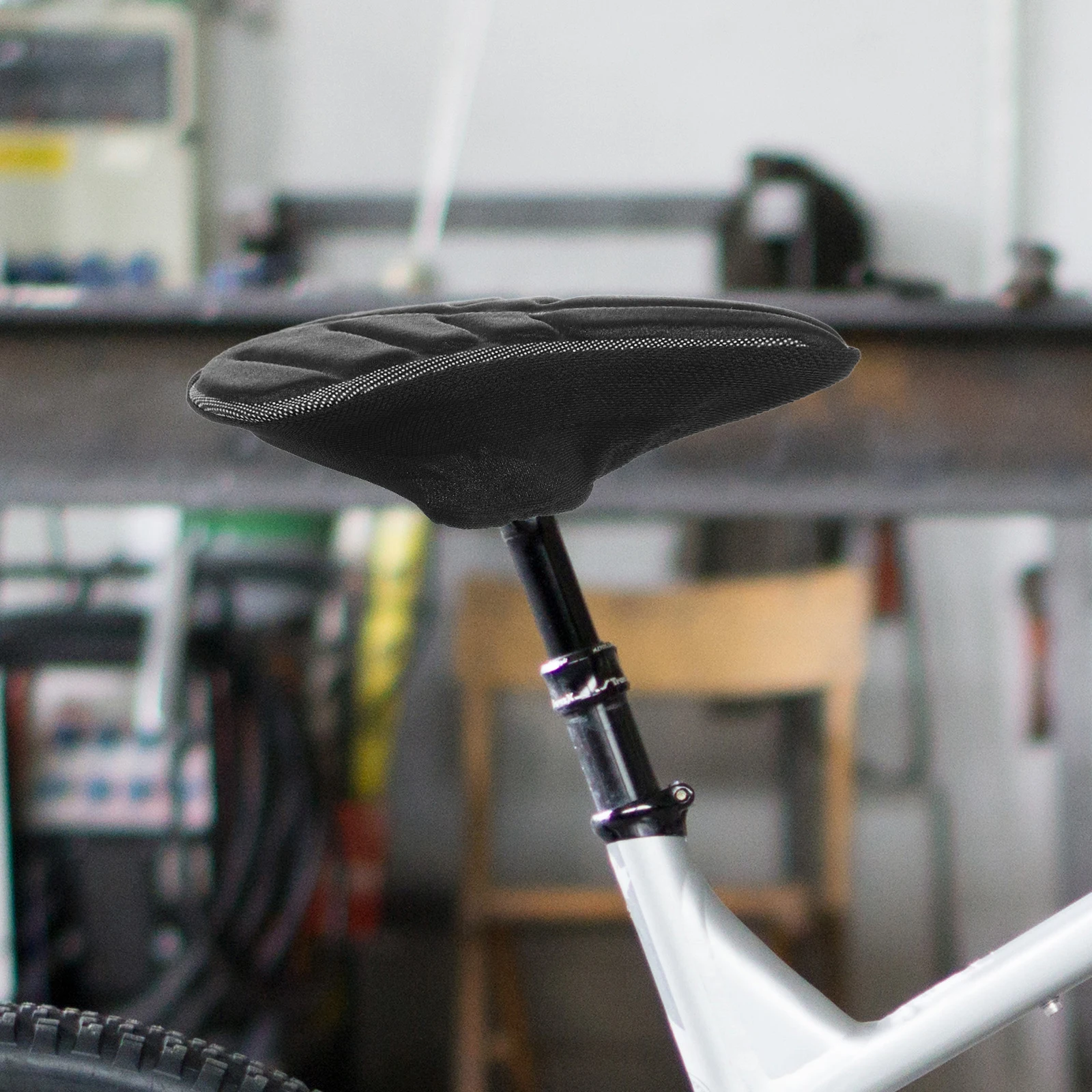 

Силиконовая подушка для велосипедных сидений, износостойкая, дышащая, противоскользящая, утолщенная подушка для велосипедного седла, удобный чехол для велоспорта