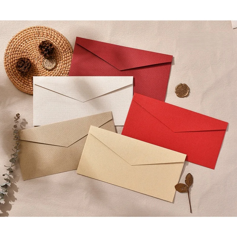 

Набор льняных текстурированных конвертов и бумаги для писем, винтажные канцелярские принадлежности с восковой печатью для свадебных и выпускных приглашений, любовных писем, открыток