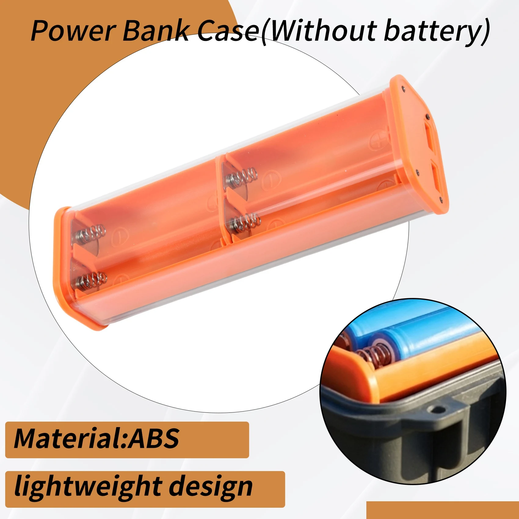 DT51 21700 DIY Power Bank Case PD20W Fast Charging LED Screen Transparent Battery Storage Shell for 4x21700 Batteries