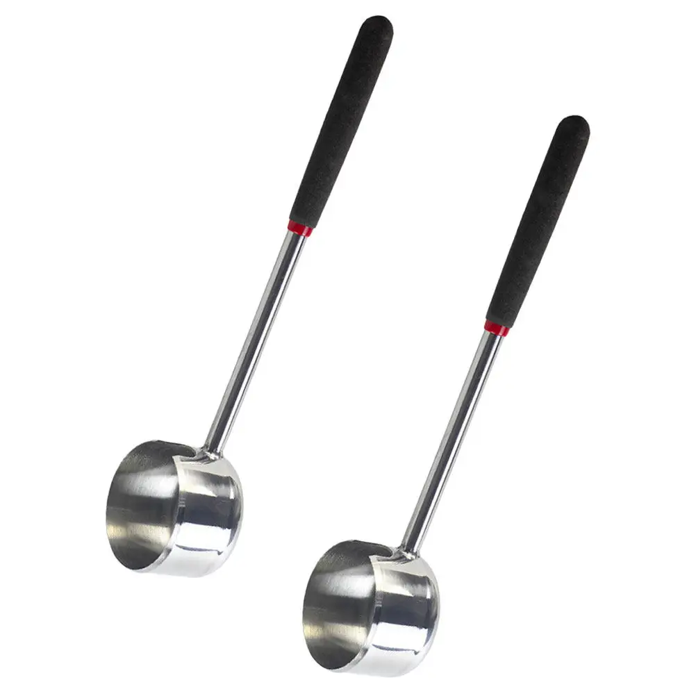 2Pcs Coconut Opener Tool Set Stainless Steel Ergonomic Shock-Absorbing Grip for Young Coconuts Opening Kitchen Gadget Home Hotel