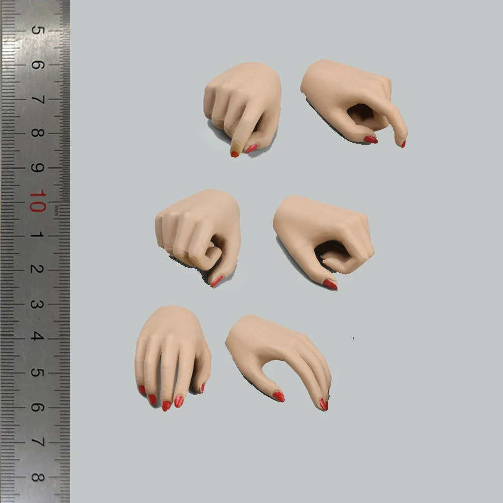 1/6 Scale TBLeague PL2021-184A Vampire Slayer Red Version Changeable Hand Model 6PCS/SET Accessories For 12inch Body Collect