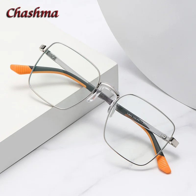 

Chashma Frame Women Prescription Glasses Square Spring Hinge Reading Eyeglasses Optical Eyewear Spectacles for Men