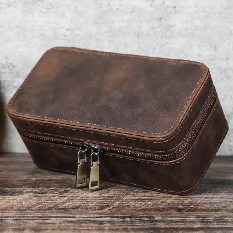 Three Pack Leather Watch Box Wat Ch Jewelry Storage Box Travel Portable Jewelry Gift Box Wat ch Boxes Watch Display Stand