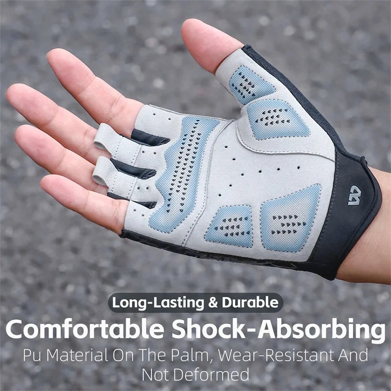 WEST BIKING Cycling Gloves Cool Spider Pattern Half Finger Summer MTB Road Bike Gloves Half Finger Touch Screen Sports Gloves