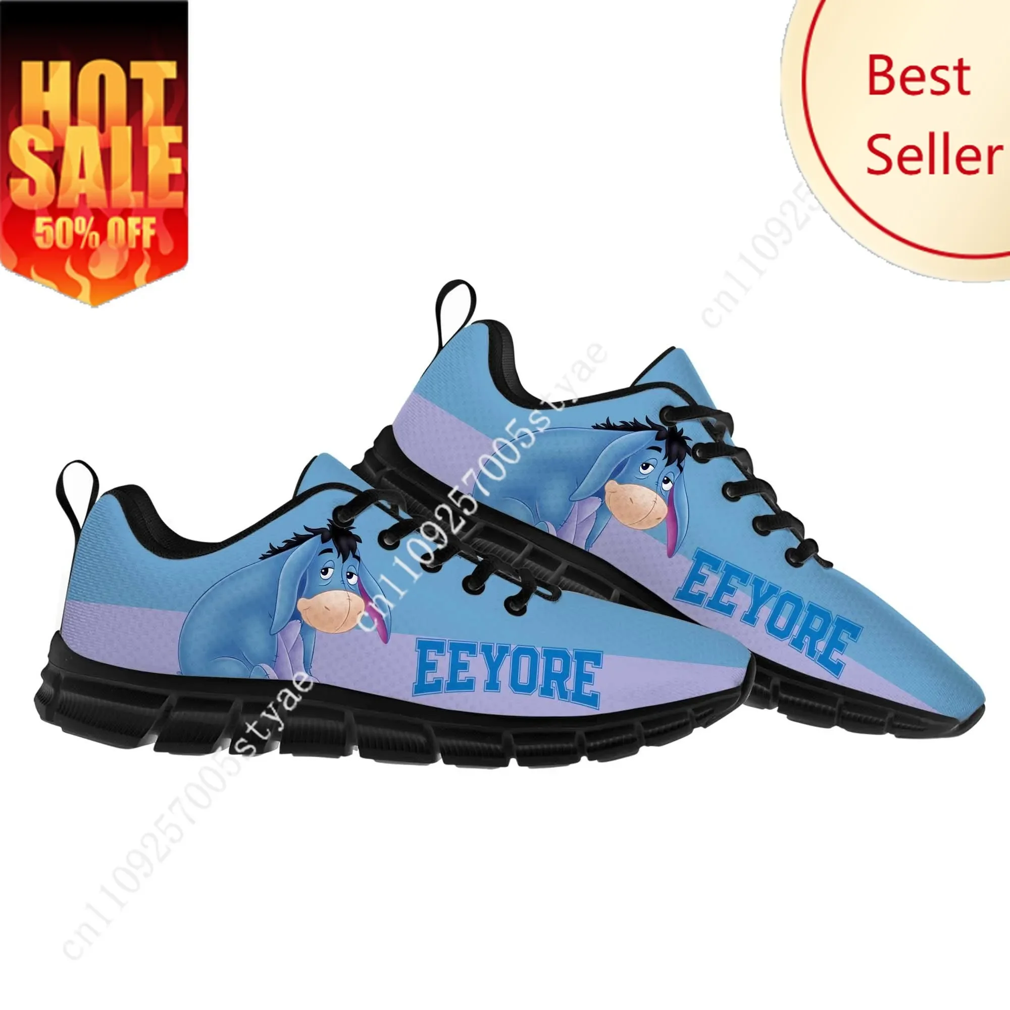 

Eeyore Sports Shoes Disney Cartoon Decorate Sneakers Design Your Photo Logo Text Party Holiday Gifts Custom Shoe