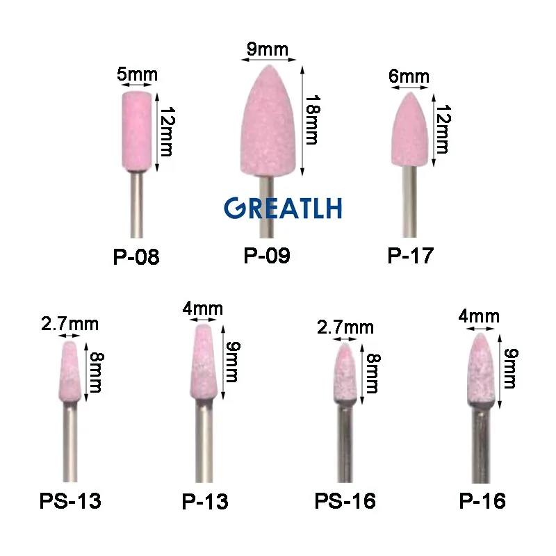 Dentystyczne różowe kamienie do do polerowania metalu kred do żywic kompozytowych narzędzia dentystyczne 100 sztuk/zestaw