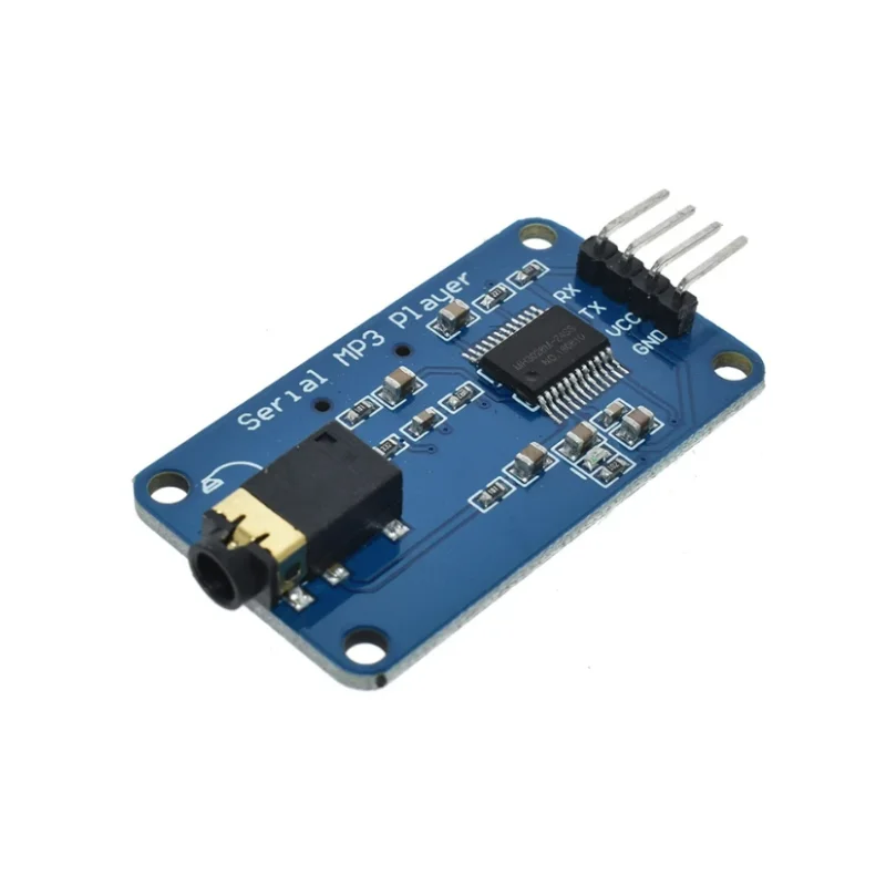 UART TTL Módulo de Controle Serial, Suporte MP3 Music Player, WAV Micro SD, Cartão SDHC para Arduino, AVR, ARM, PIC, 3.2-5.2V, DC, YX5300