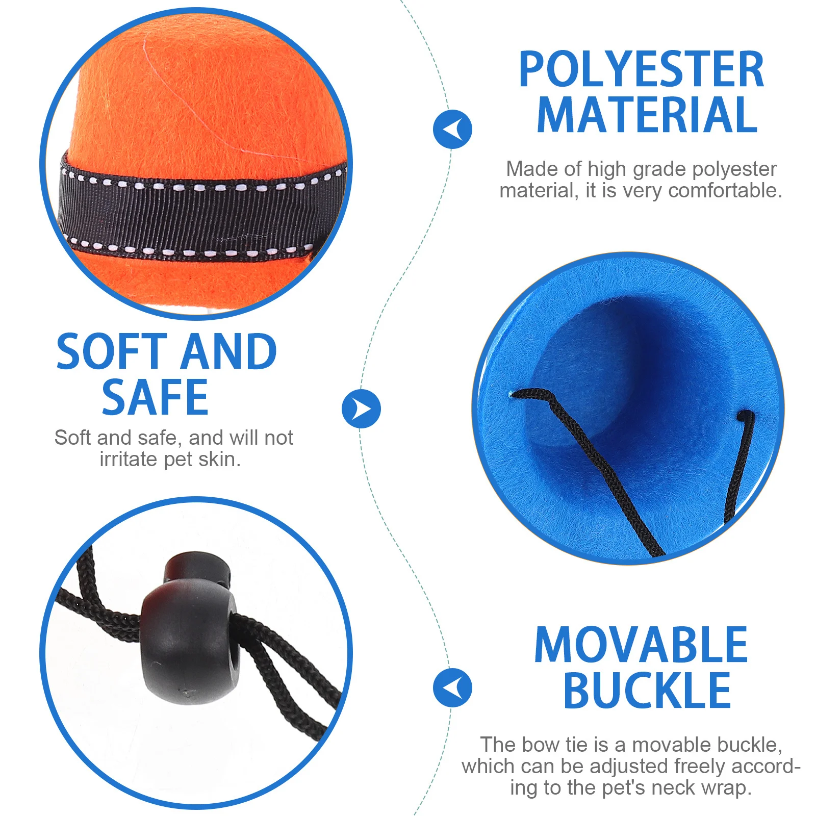 

1Set Pet Hat and Bow Tie Kit Small Pets Gentleman Style Comfortable Adjustable Holiday Outfit for Hamsters Guinea Pigs