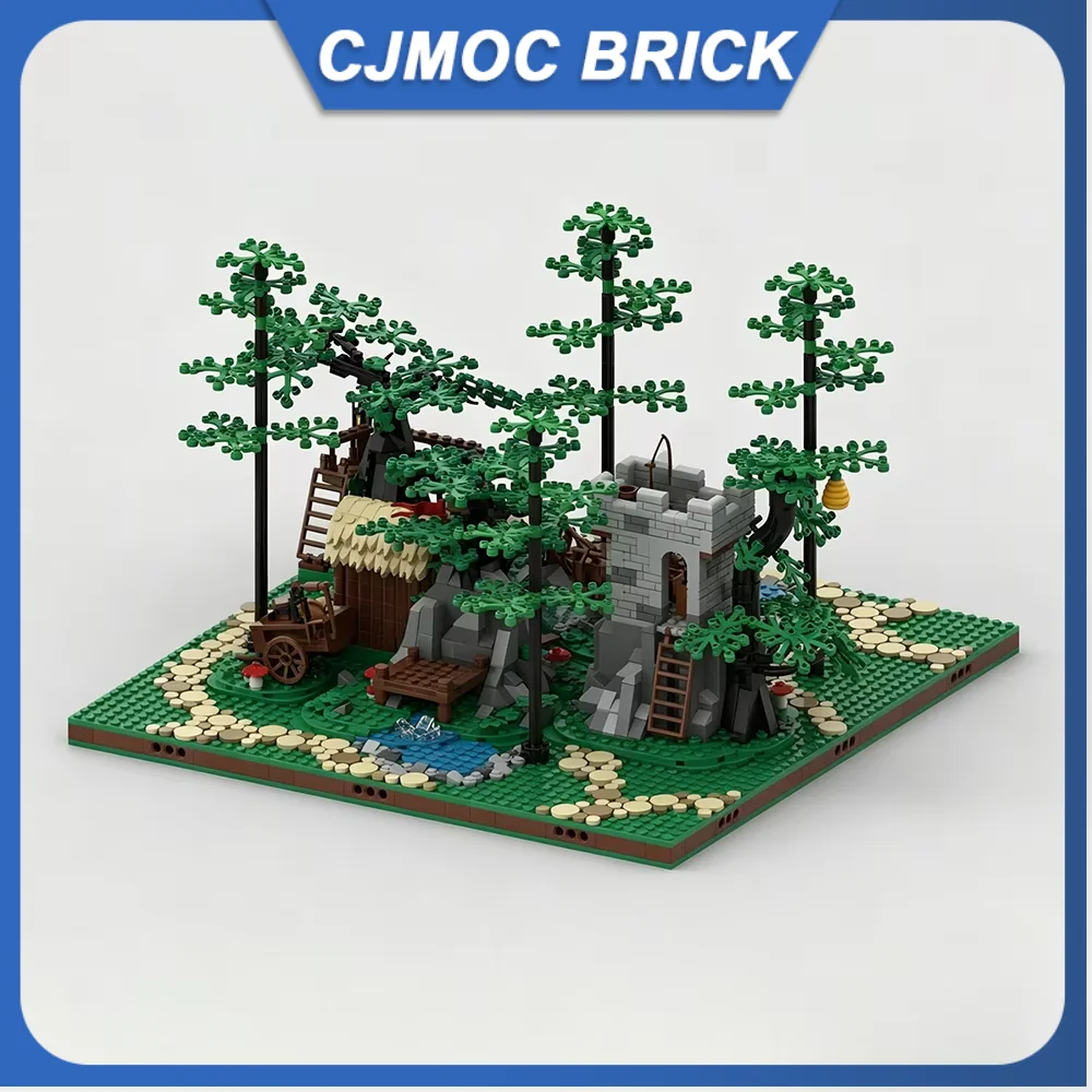 1849PCS Medieval Castle Model Moc Building Blocks Modular Forestmen Diorama # 1 Technology Brick Assembly Construction Toy Gits