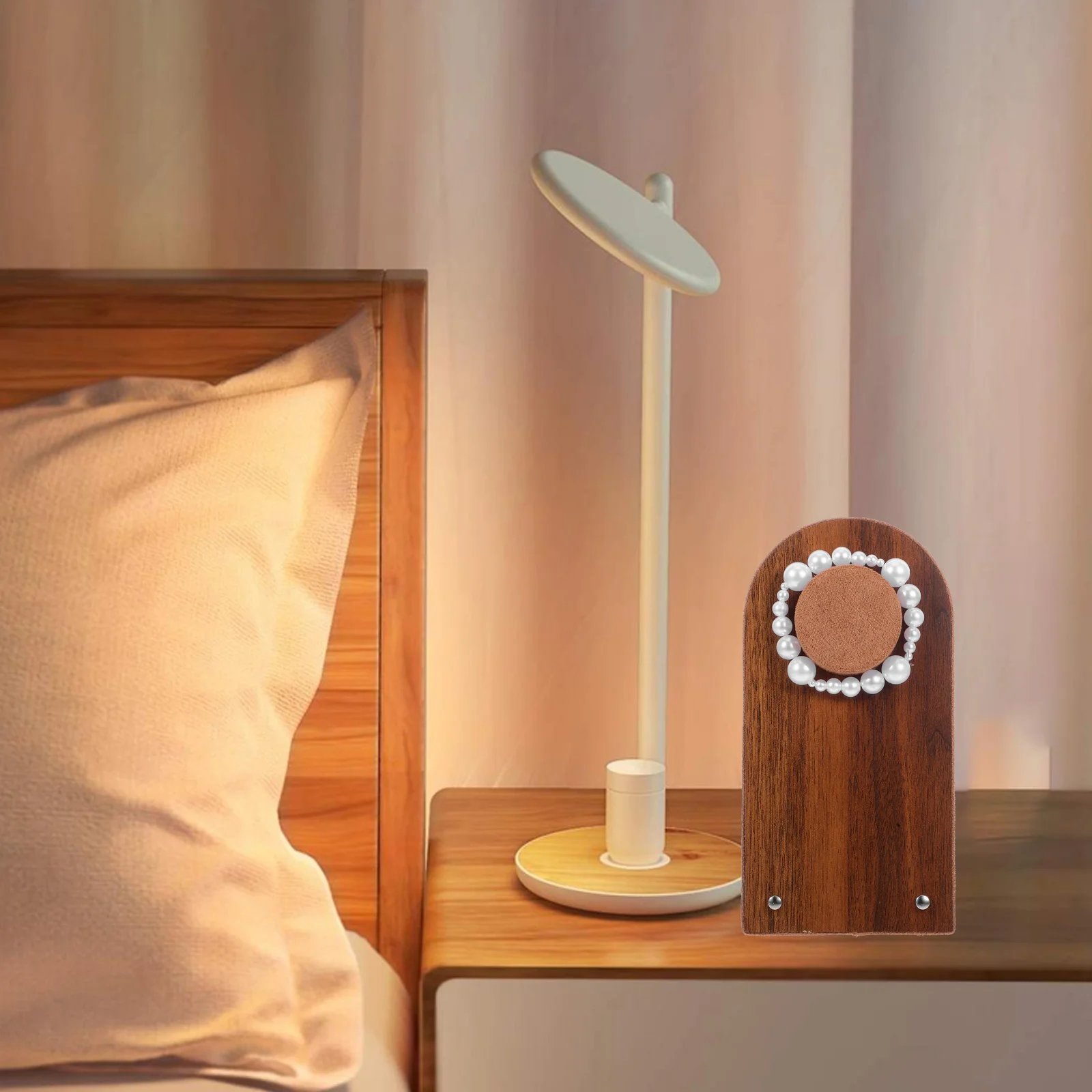 

Деревянная подставка для браслетов, органайзер для украшений, маленькая подставка для хранения браслетов, настольная деревянная витрина для дома и бизнеса