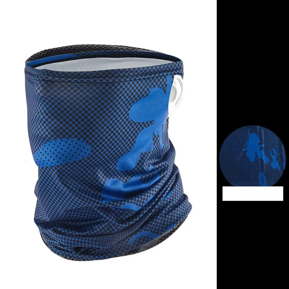 Ear Hanging Motorcycle Mask Outdoor Neck Protection Full Face Mask Women Bandana Cycling Bandana Neck Tube Scarf Ice Silk Mask