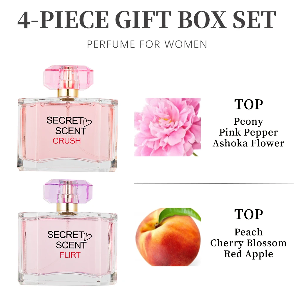 Eau de Parfum Spray and Body Lotion Gift Set Women's Fragrance Sets 2 Pc 3.4fl.oz EDP Spray and 2 Pc 4.1fl.oz Body Lotion SECRET