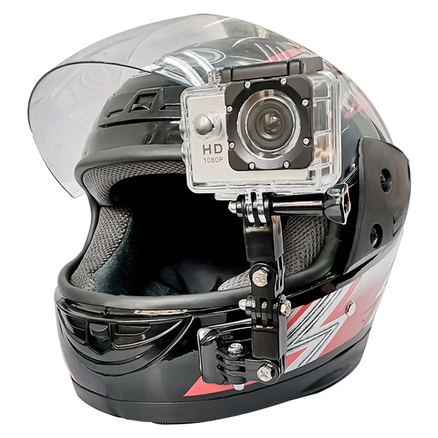NEW HOT In Stock-Motorcycle Helmet Chin Mount Curved Adhesive For Gopro Hero 9 8 7 6 5 4 Action Camera Accessories
