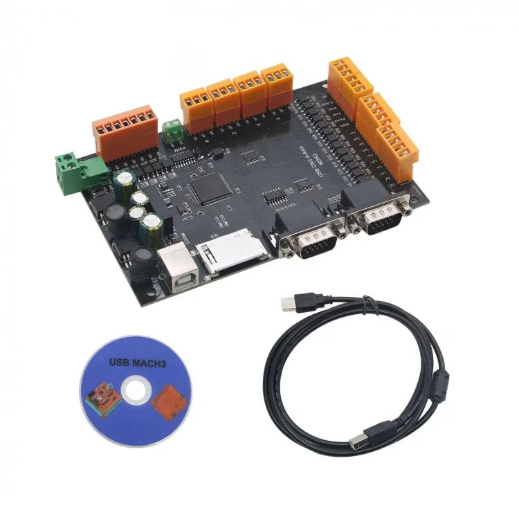 

MDK2 USB CNC Breakout Board 100KHz 4-Axis Stepper Motor Controller SD Card Interface MPG