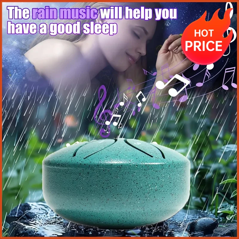 3 Inch Steel Tongue Drum - 6 Tone Handheld Instrument for Meditation & Yoga, Perfect Musical Gift for Beginners
