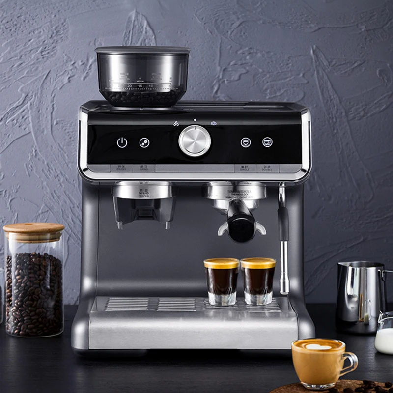 

Commercial Hot Selling Cafes Shop Automatic Espresso Coffee Maker Machine With Grinder