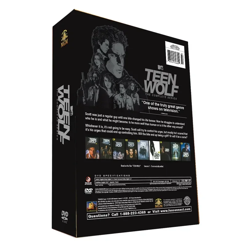 Teen Wolf Seasons 1-6 Complete Series 27 DVDs Original Version with English Audio and Subtitles