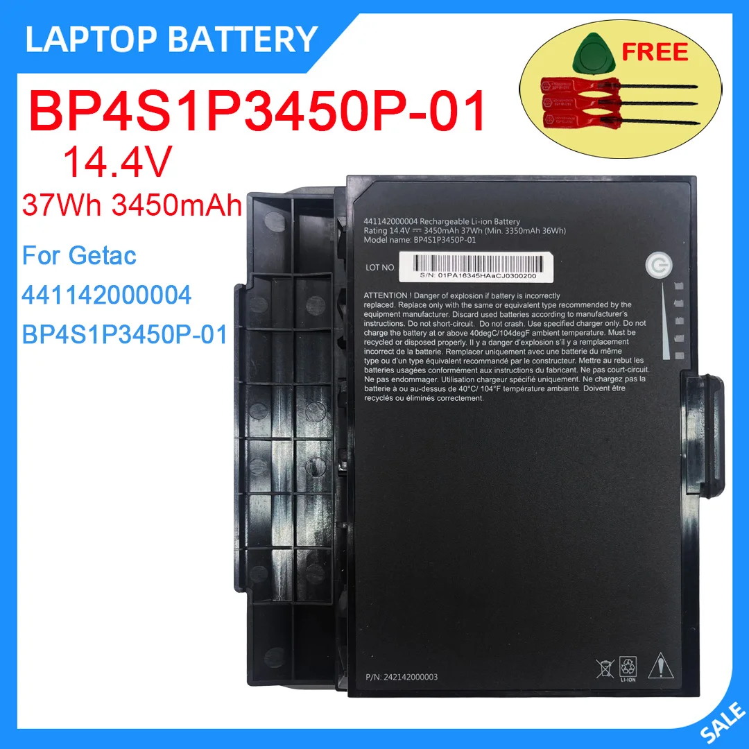 

Новый аккумулятор для ноутбука BP4S1P3450P-01 14,4 В 37 Втч 3450 мАч высокого качества для Getac 441142000004 BP4S1P3450P-01