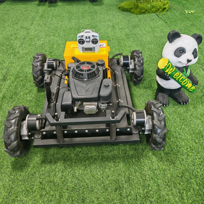 Custom Remote Control Lawn Mower, Multifunctional 4WD Wheeled Weeder, Economical Model, Competitive Price