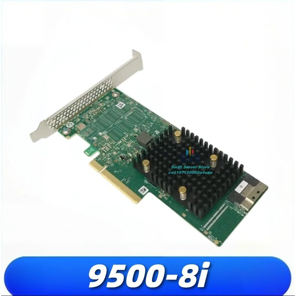9500-8i 8-Port 12Gbps Tri-Mode SAS HBA PCIe 4.0 x8 SFF-8654 for NVMe SAS SATA Server