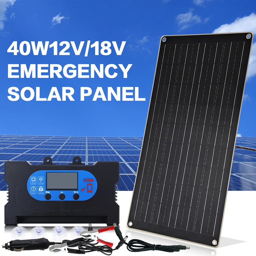 For Travelers Flexible Panel Options Monocrystalline Solar Travel Power Supply Energy Installation Accessories