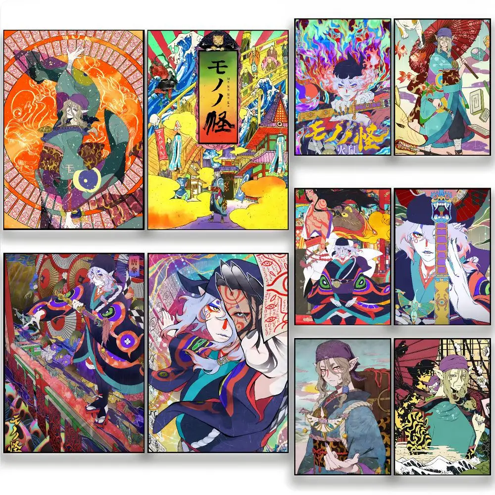 Ornate Enigmatic Anime M-Mononoke Poster Wall Art Painting for Living Room Home Decoration and Holiday Gifts