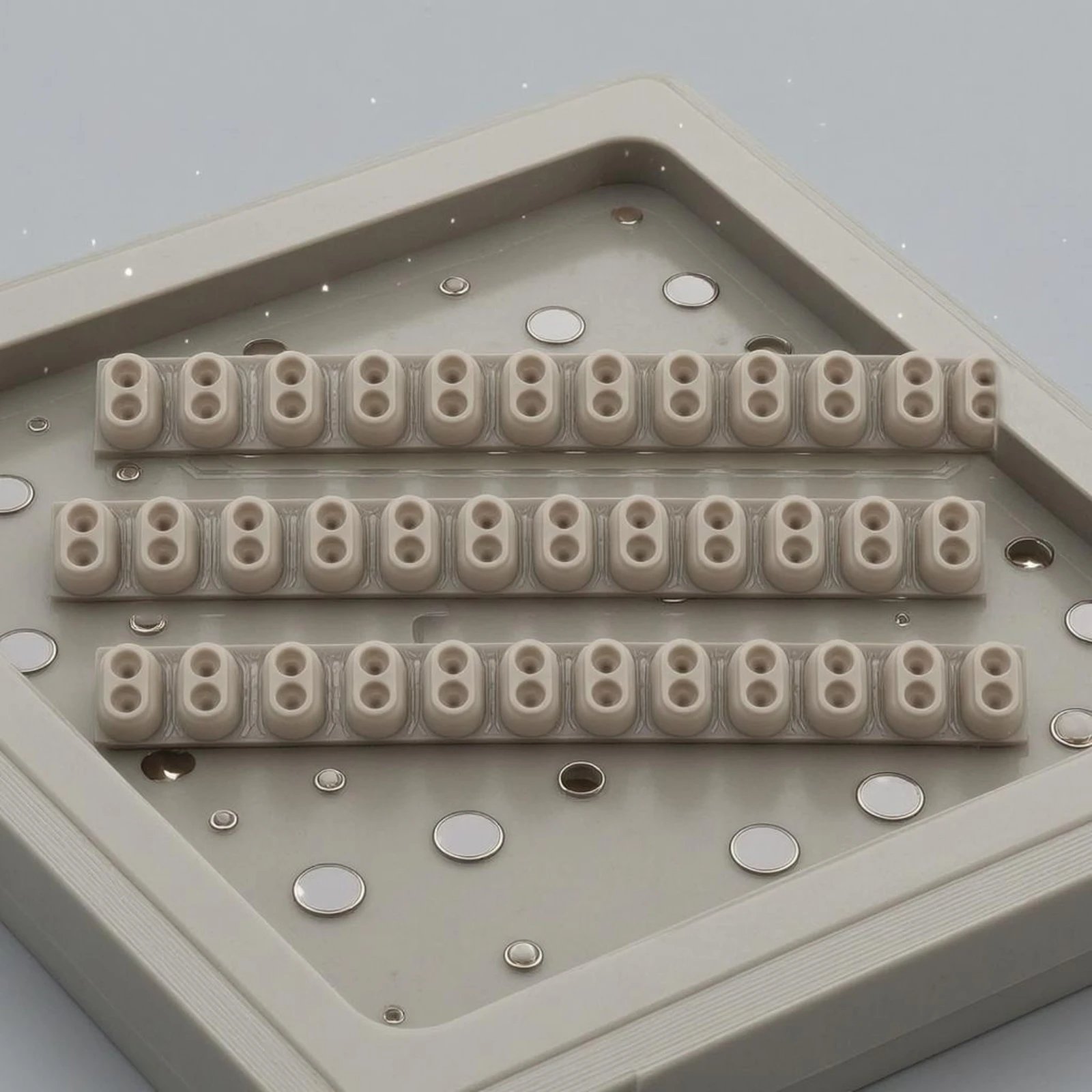 Rubber Key Connection Strip Electronic Instrument Accessory Electronics Part Beige