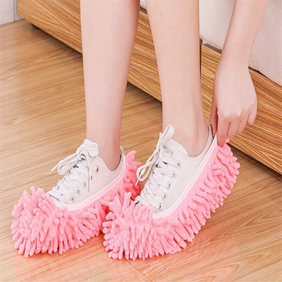 Dust Mop Slippers Foot Socks Mop Caps Multi-Function Floor Cleaning Lazy Shoe Covers Dust Hair Cleaner