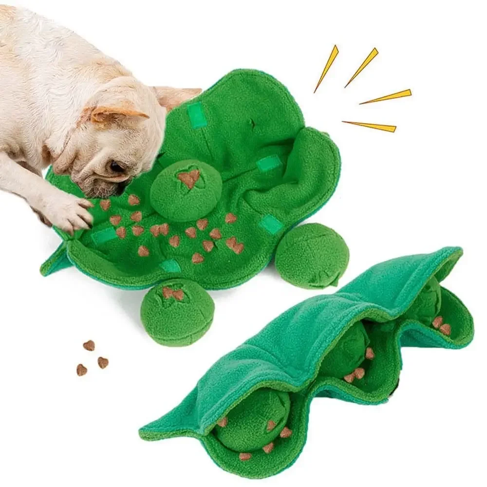 Schnüffel-Hundespielzeug Quietschendes Plüsch-Leckerli-Spender IQ-Puzzle-Spielzeug Stressabbau Interaktiver Ball Hunde-Schnüffelball Welpen-Kauspielzeug