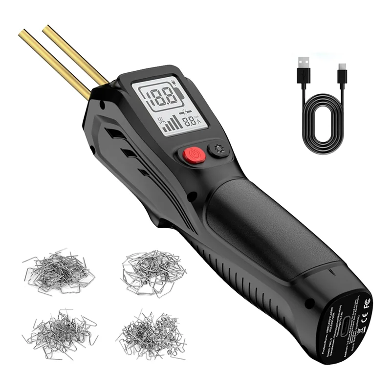 

ABUL-Handheld Wireless Charging Plastic Welding Tool Hot Stapler Weldergun Car Bumper Repair Tool With 200Pcs Staplers