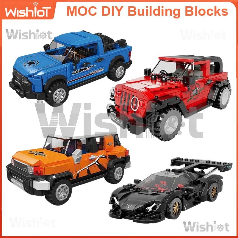 

Mini Classic Car Series Building Blocks Parts Set Vehicle Models DIY Assembly Toy for Adults & Kids Educational Puzzle Gift