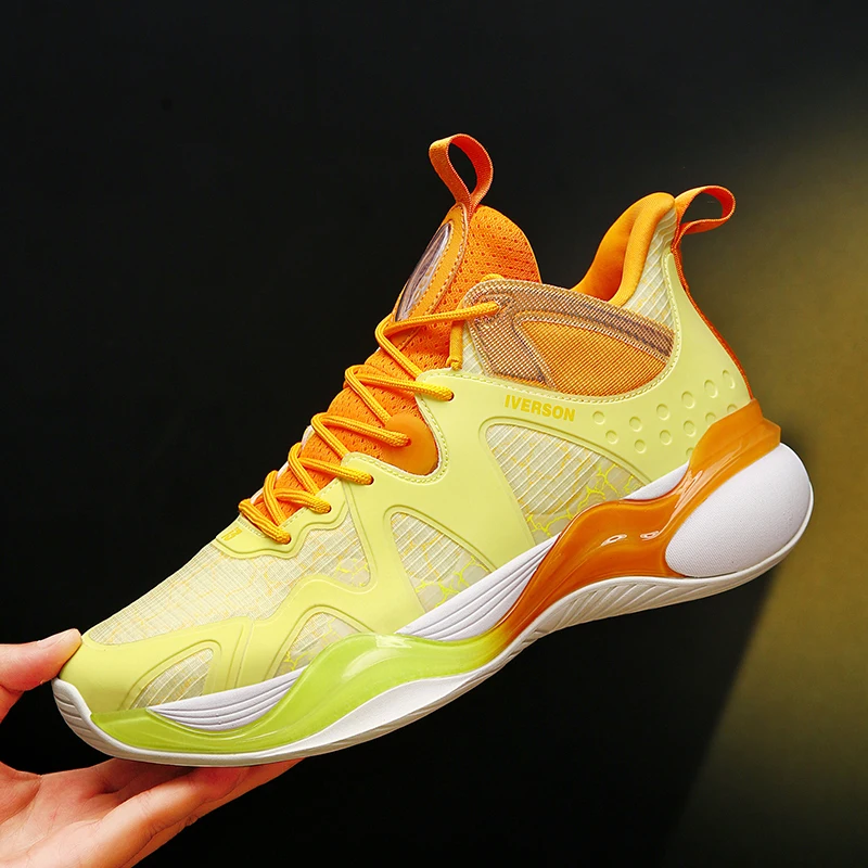 

Thick Sole Cushioning Running Shoes Men Breathable Mesh Upper Non-Slip Outsole Athletic Training Sneakers