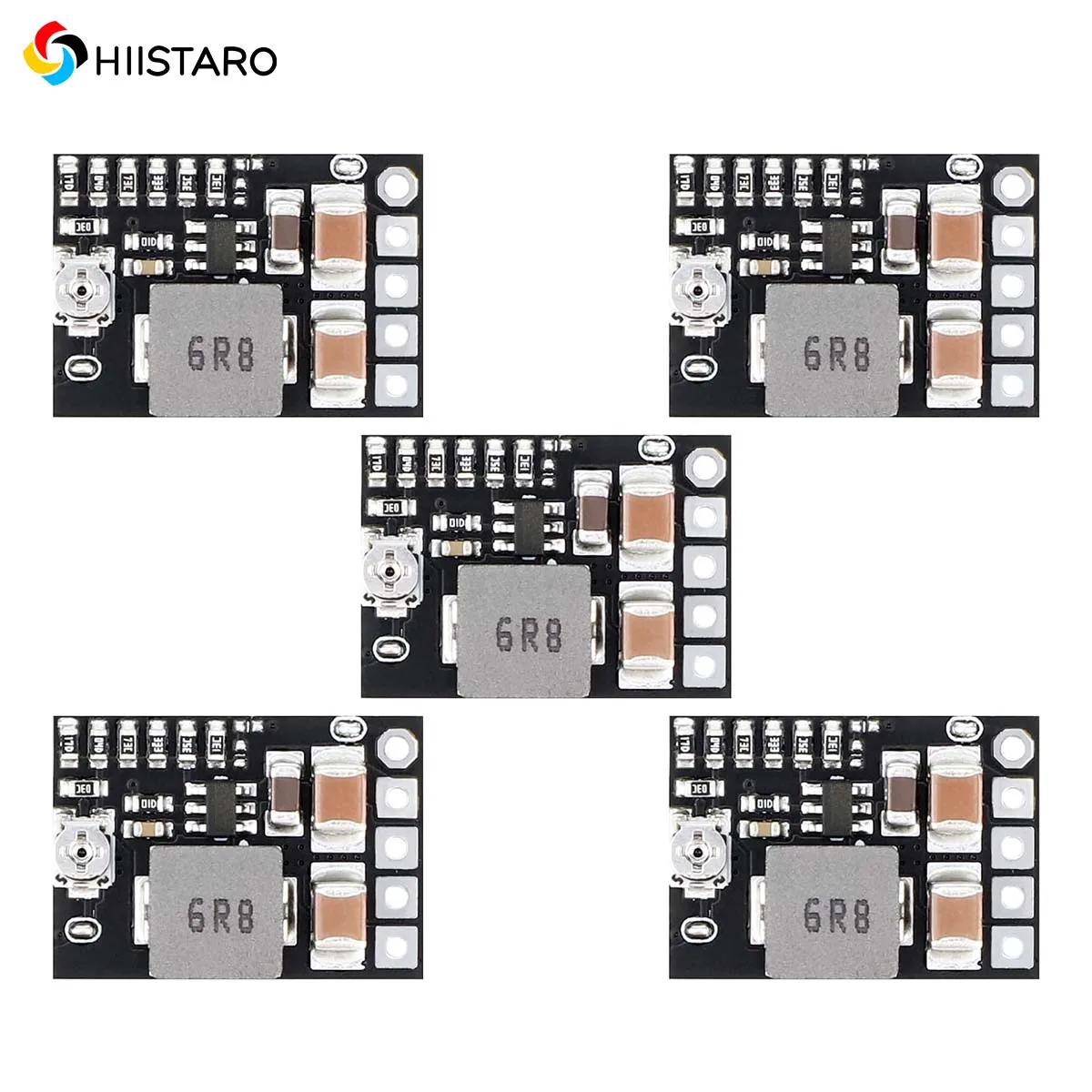 

5Pcs 3A Step-Down Board Input 4.5V-20V to 1-16V Adjustable 12V9V5V3.3V Mini DC Step-Down Power Module