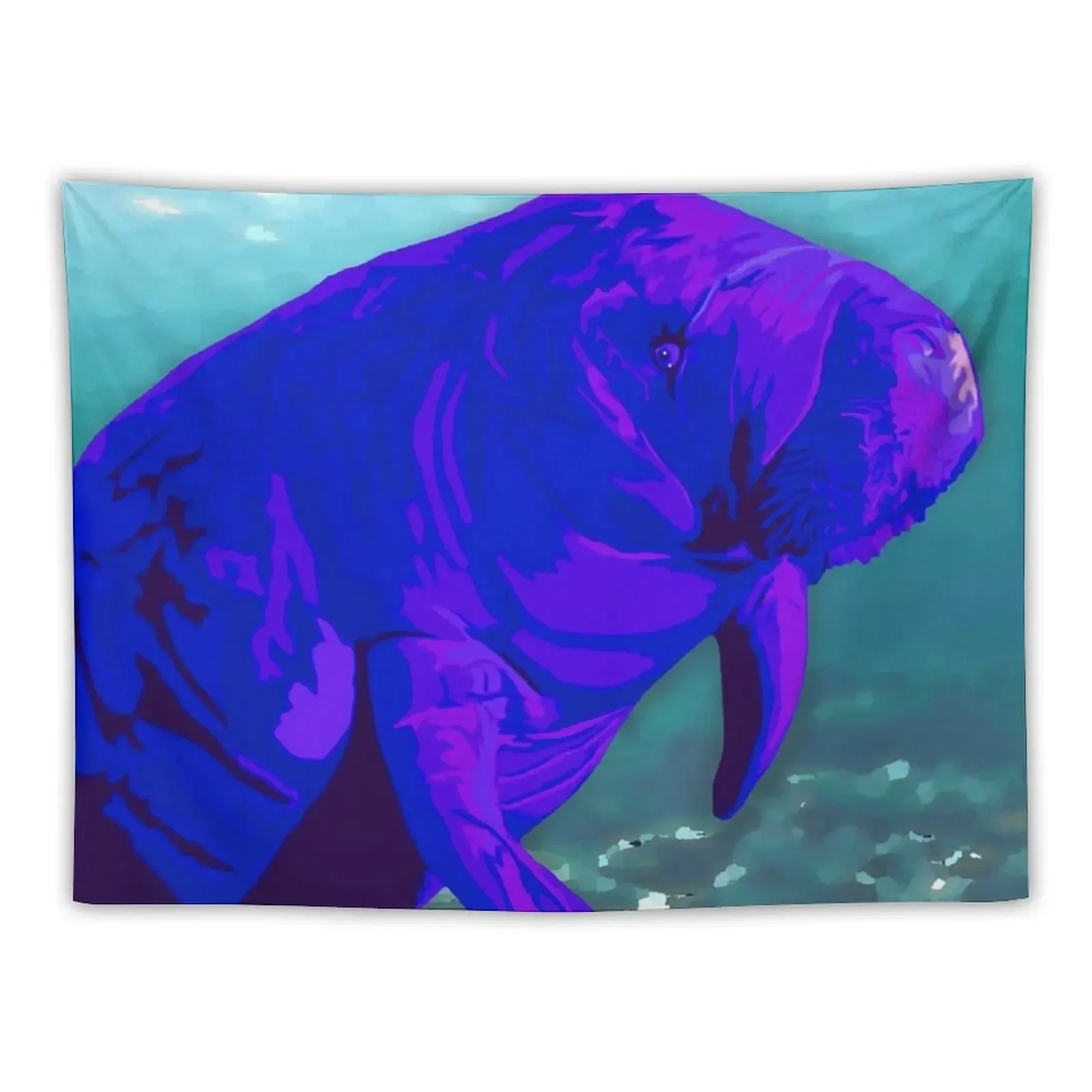 Manatee Art Tapestry Aesthetic Room Decorations Wall Coverings Room Decoration Aesthetic Cute Decor Tapestry