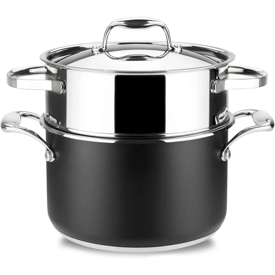 

Prisma 7.9 inches steam pot with lid made in 18 10 stainless steel ideal for all kitchen types including induction stovetops fe