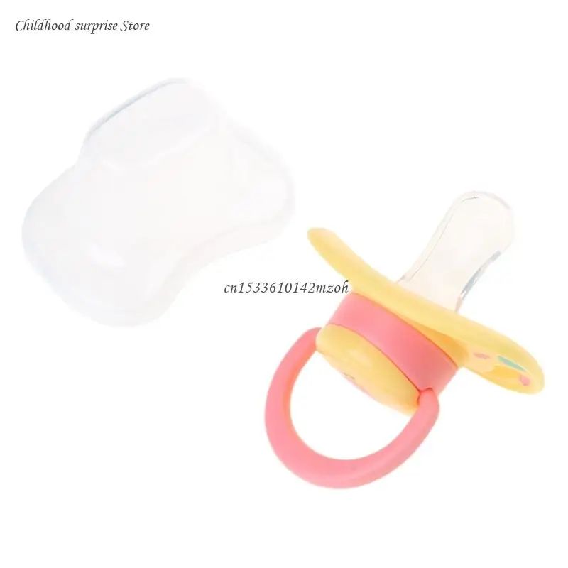 Calming Baby Pacifier Breathable & ปลอดภัยซิลิโคนทารกแรกเกิด Pacifier แบบพกพา Gentle Soothe Pacifier สำหรับเด็กผู้หญิงของขวัญ