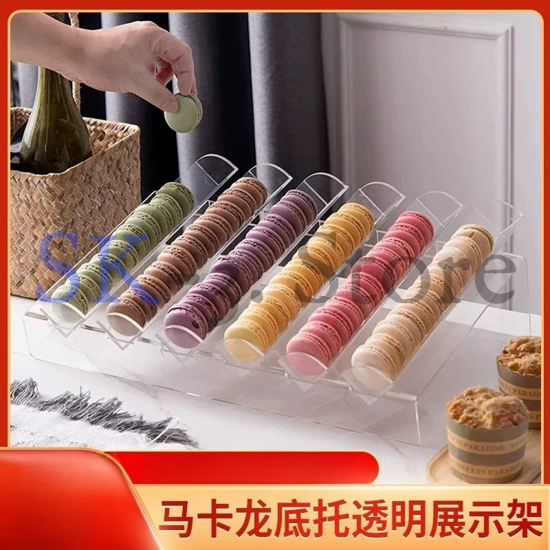Minimalist Transparent Acrylic Dessert Display Stand Donut Biscuit Macaron Storage Tray Cake Pastry Rack