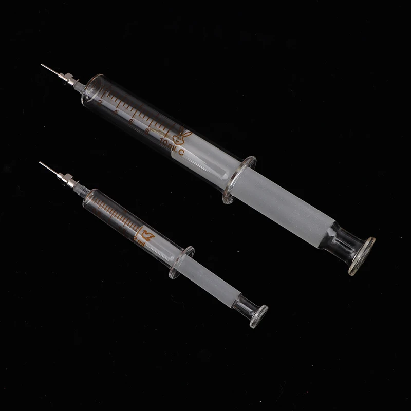 Glass Syringe Mobile Phone Repair Special Welding Oil Welding Container Syringe Metal Needle 2ml 5ml 10ml Syringe