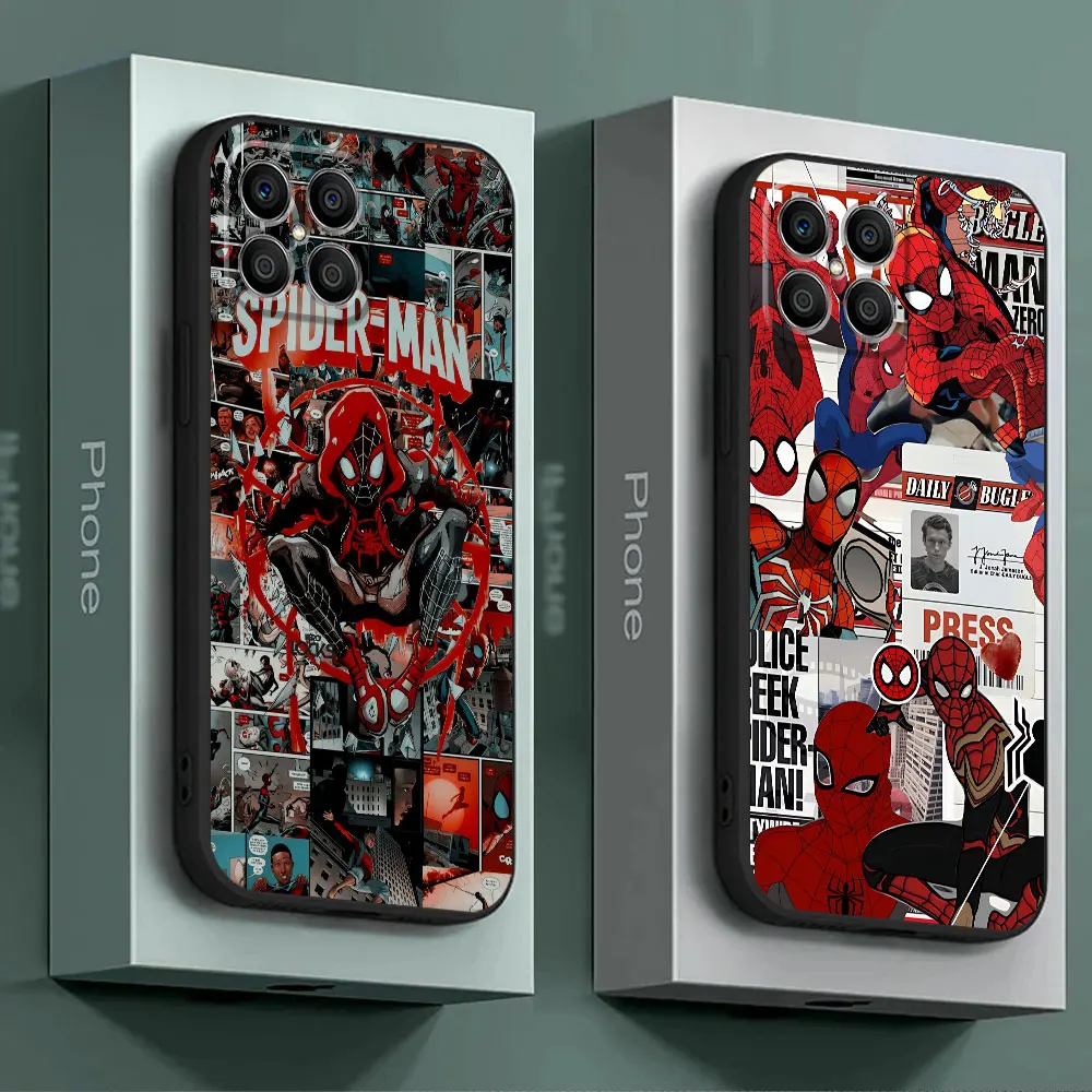 Marvel Spiderman Cover Phone Case For Honor X8 X8a X9a X7 X6a X6 8X 90 Pro Magic4 Pro Magic5 Lite Shockproof Silicone