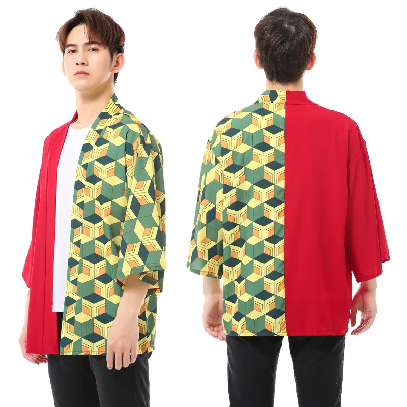 هالوين/عيد الميلاد شبح بليد أنيمي ريشة محبوك كيمونو معطف المطبخ الفحم Zhilang دعوى البشكير أنيمي عباءة منامة