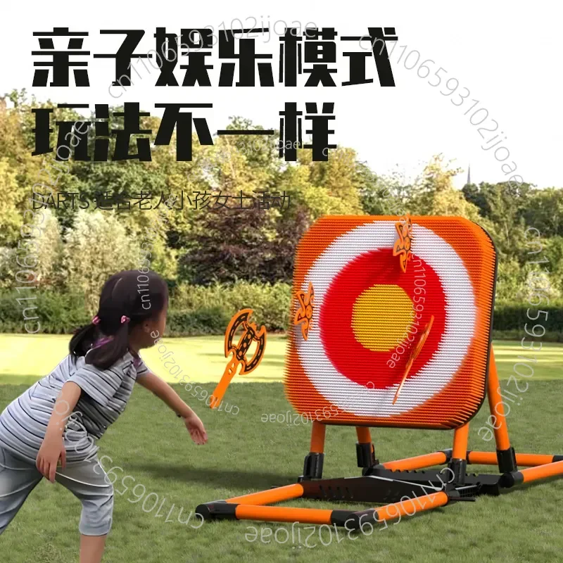 Axe Target Darts Target Iron Frame Family Parent-Child Team Building Throwing Set Decompression Game Sensory Integration