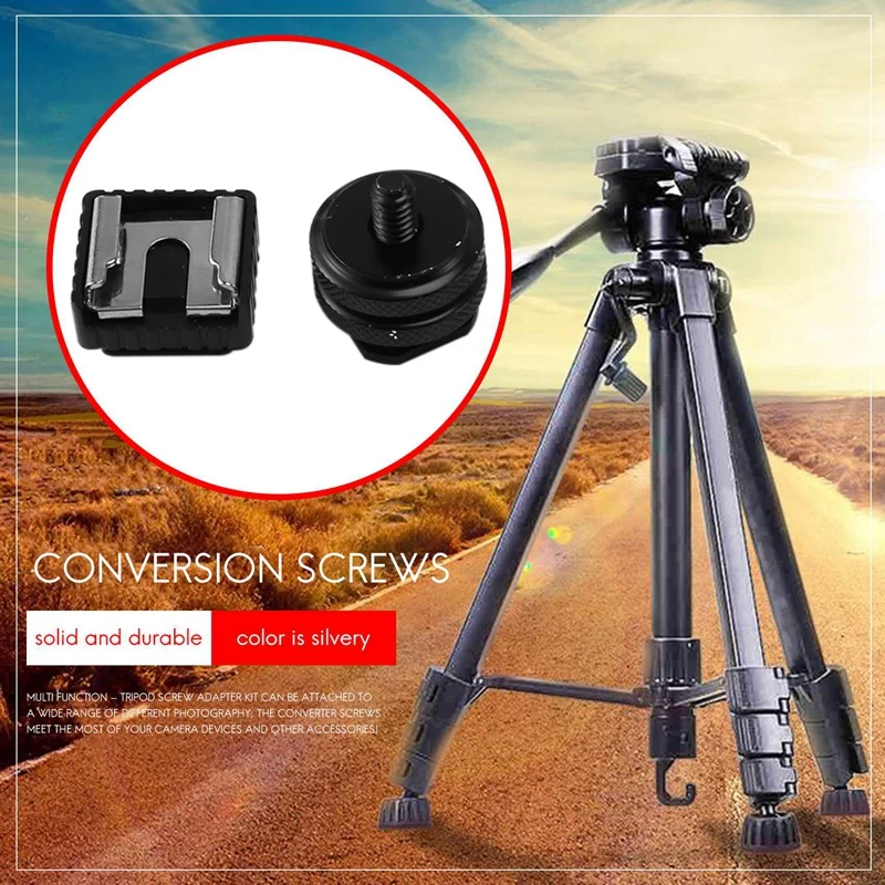 카메라 나사, 1/4 인치 및 3/8 인치 컨버터 나사 어댑터 마운트, 핫 슈 마운트, 카메라/T용 1/4 세트에 22 개