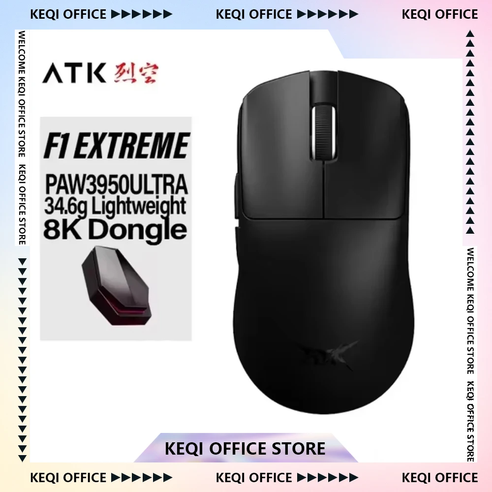 

New ATK Blazing Sky F1 Extreme Mouse Wireless F1 Double 8K PAW3950 FPS Game Mouse Low Delay Lightweight Customization Pc Gifts